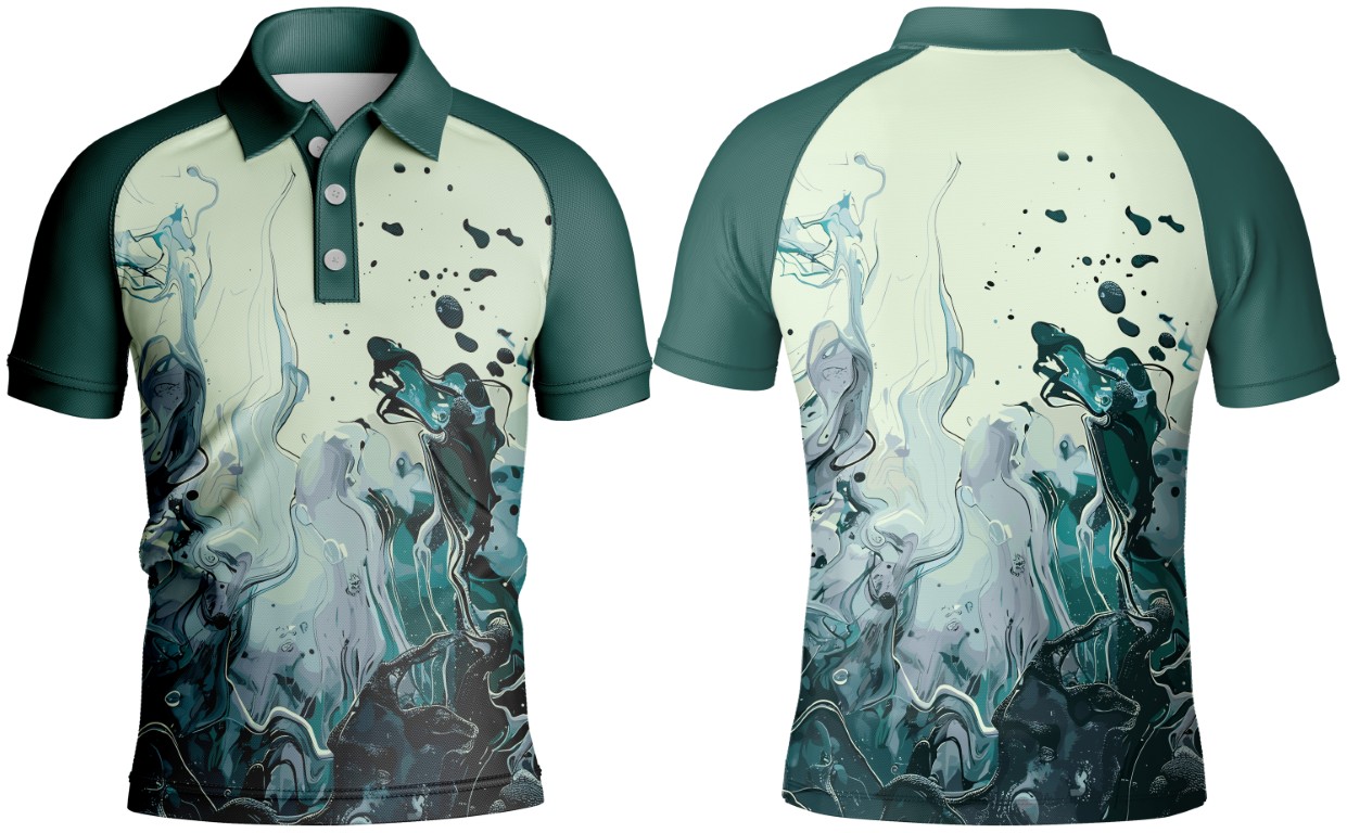 Kids Fishing Golfer Short Sleeve | Raglan Sleeve - Image 5