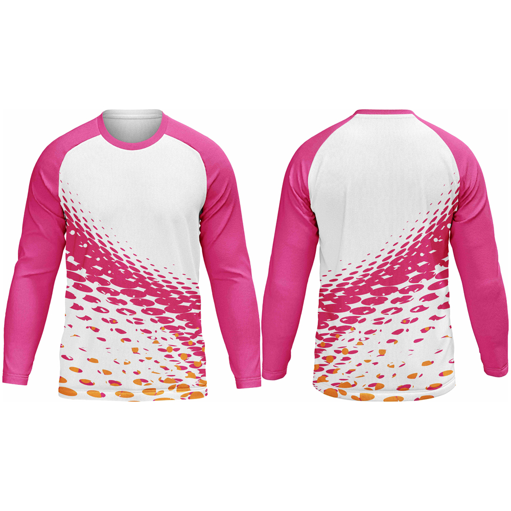 Mens Athletic Crew Neck Long Sleeve T-Shirt | Raglan Sleeve - Image 6