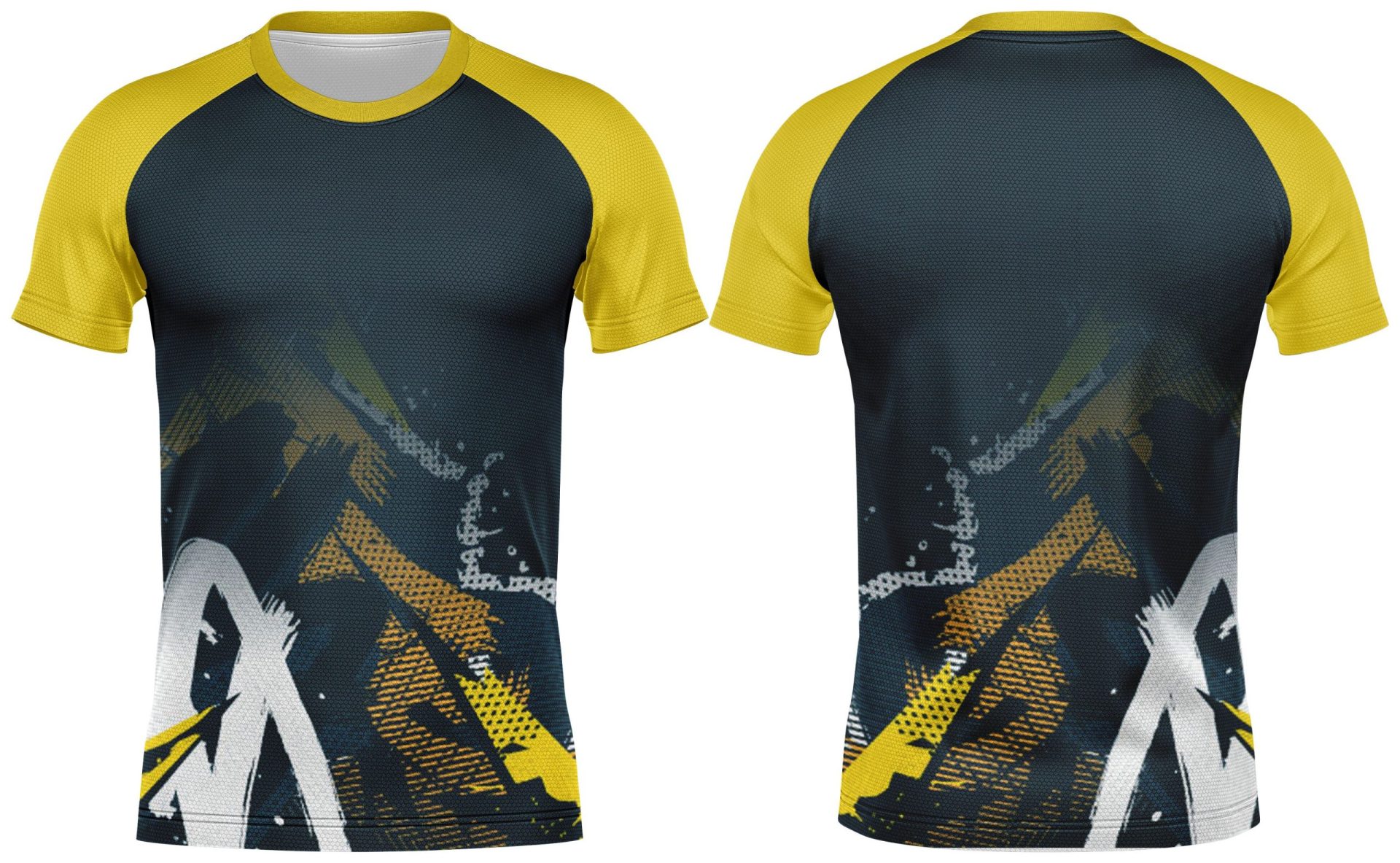 Mens Athletic Crew Neck Short Sleeve T-Shirt | Raglan Sleeve - Image 3