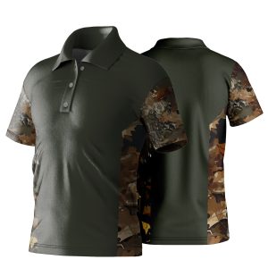 Kid’s Golf Shirt | Birdseye | Camo Design