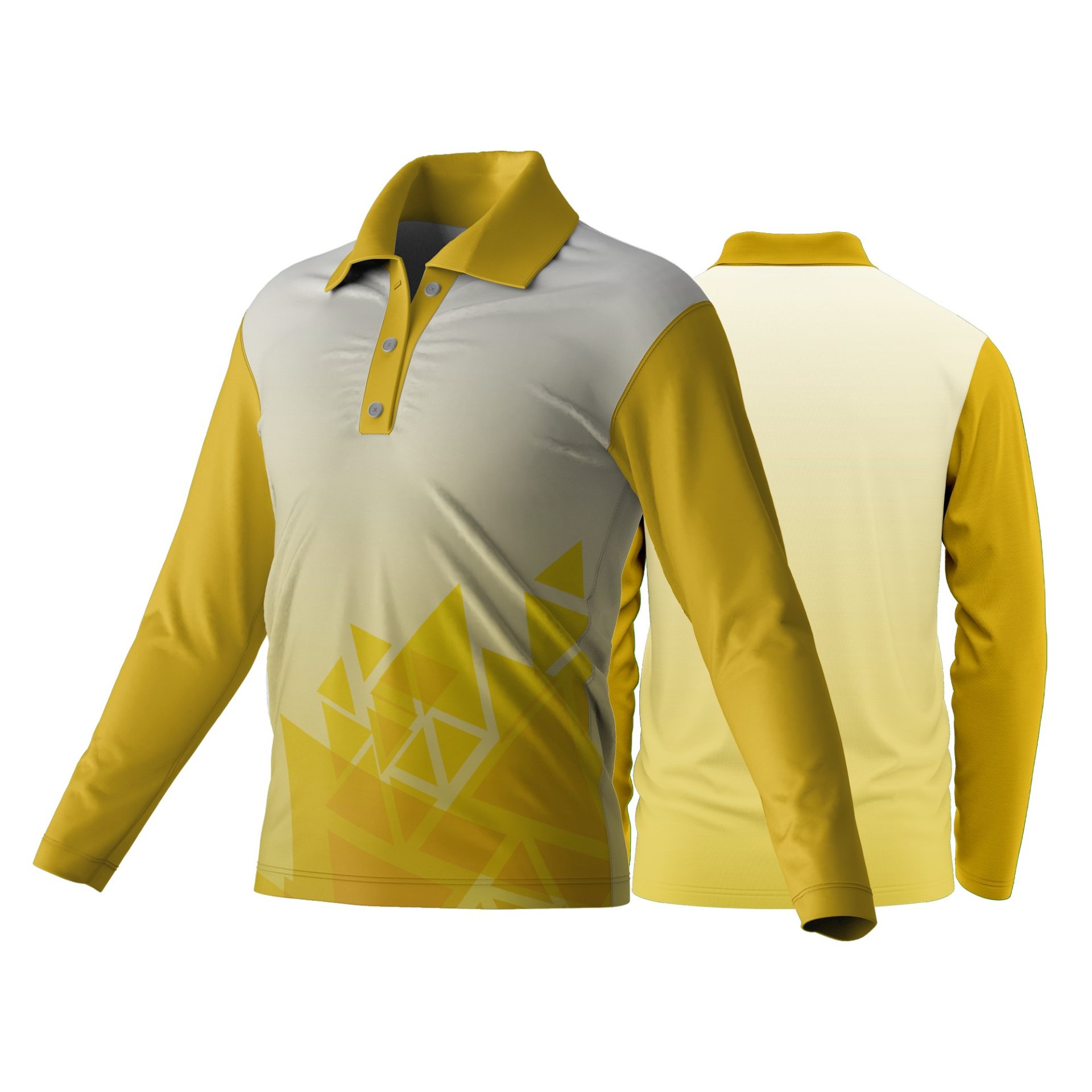 Unisex Dye Sublimated Long Sleeve Golf Shirt | Poly Spandex | Corporate Design - Image 2